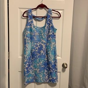 Jennifer Lopez Blue Floral Dress